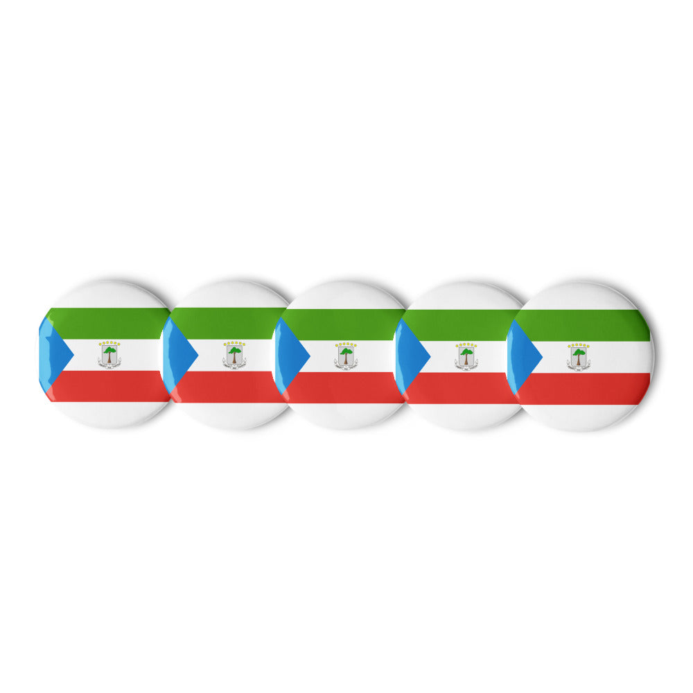 National Flag Buttons - Collection 1 Equatorial Guinea button-225