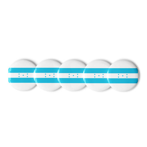 National Flag Buttons - Collection 1 Honduras / 2.25 / White