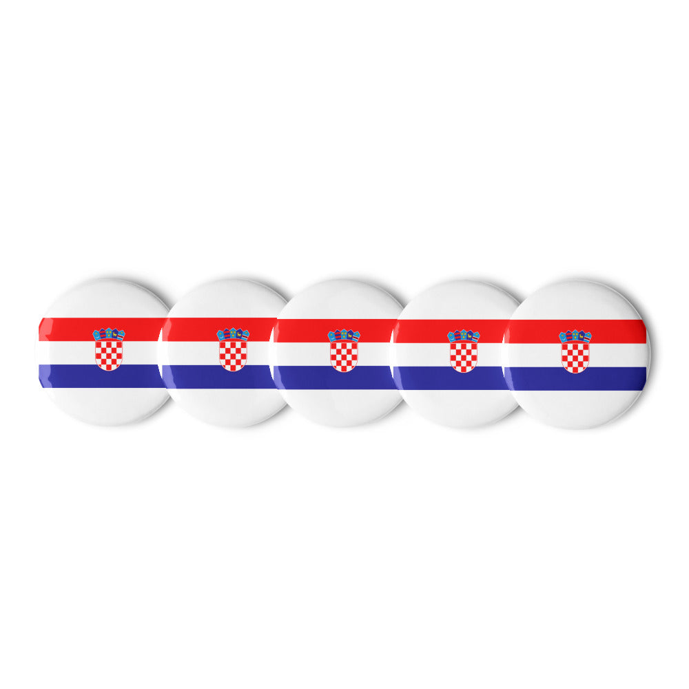 National Flag Buttons - Collection 1 Croatia button-225