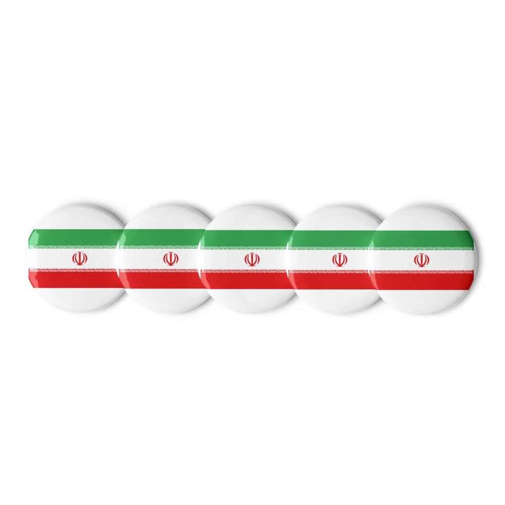 National Flag Buttons - Collection 1 Iran button-225