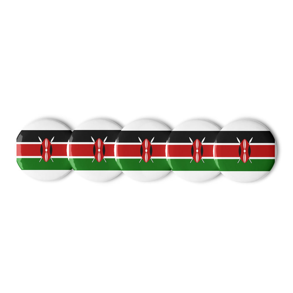 National Flag Buttons - Collection 1 Kenya button-225