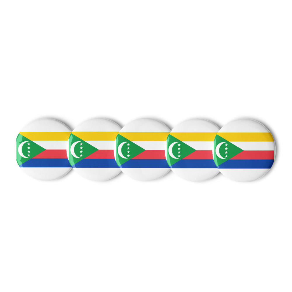 National Flag Buttons - Collection 1 Comoros button-225