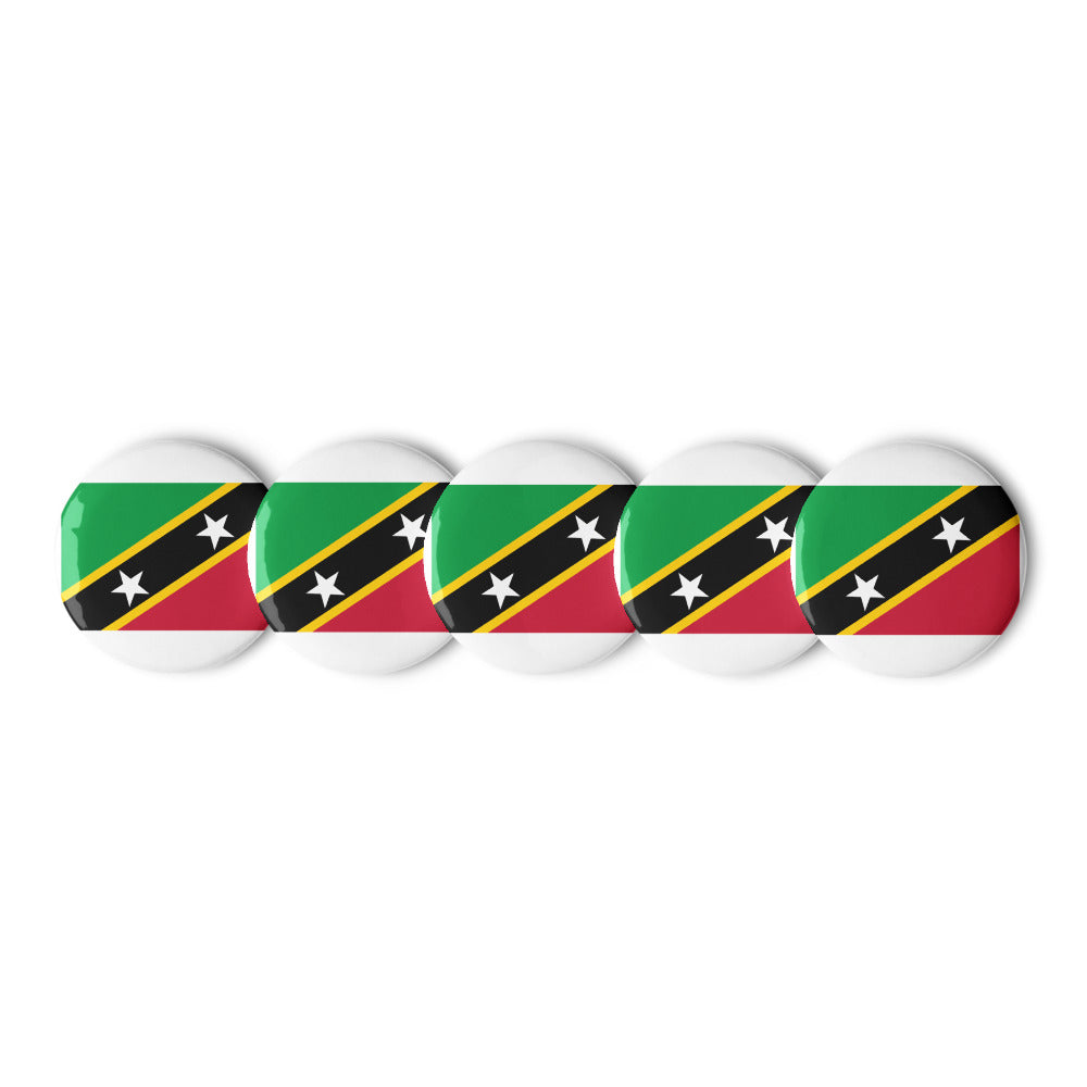 National Flag Buttons - Collection 1 St. Kitts & Nevis button-225