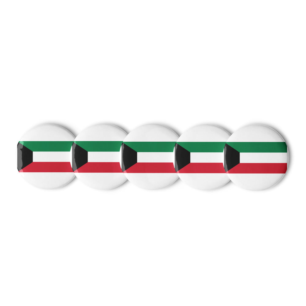 National Flag Buttons - Collection 1 Kuwait button-225
