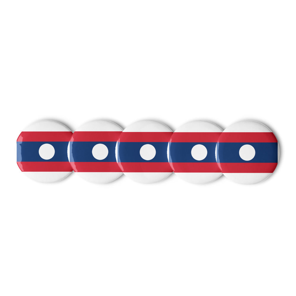 National Flag Buttons - Collection 1 Laos button-225