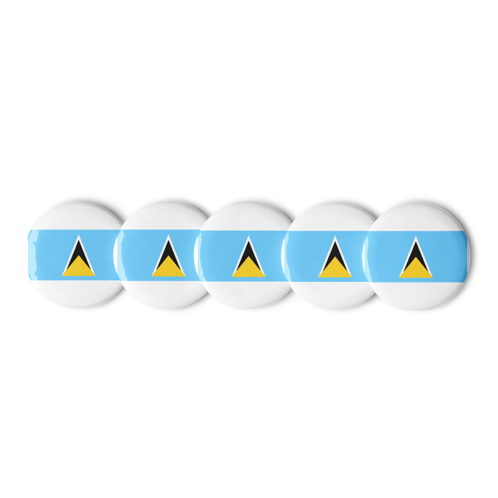 National Flag Buttons - Collection 1 St. Lucia button-225