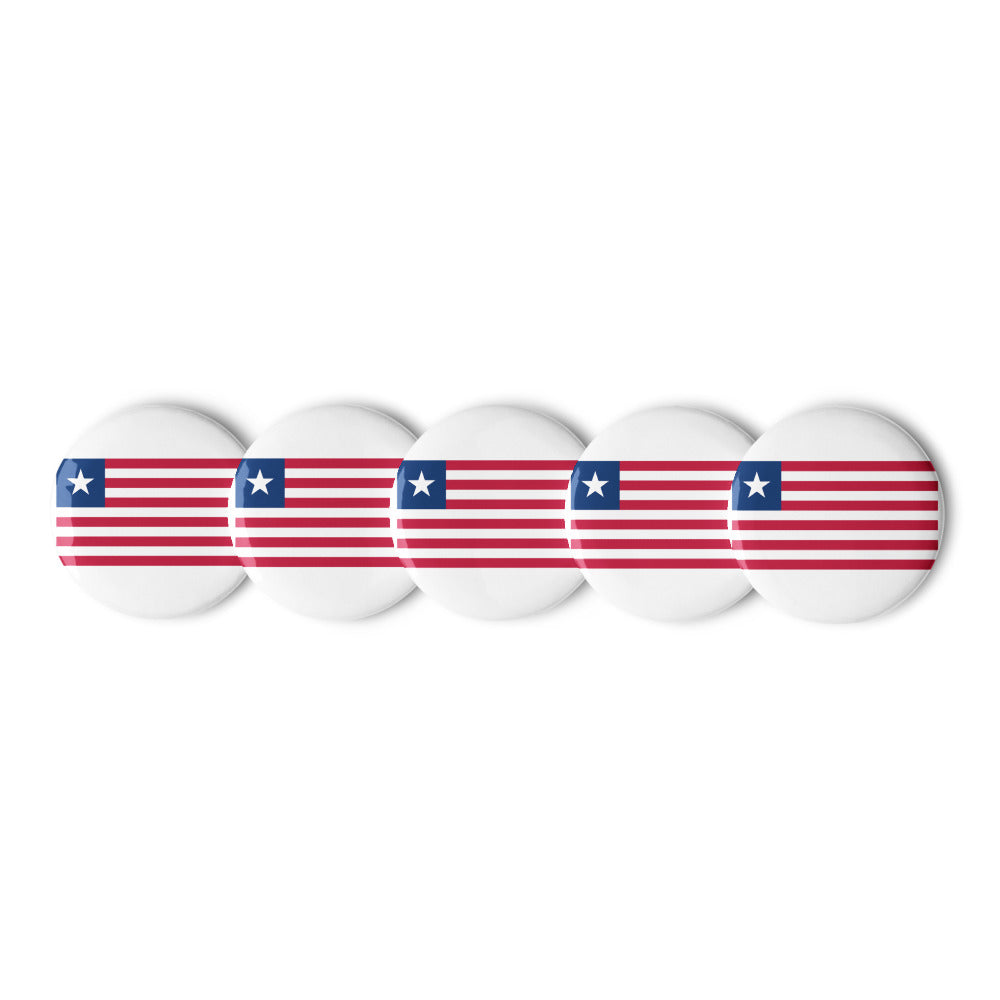 National Flag Buttons - Collection 2 Liberia button-225