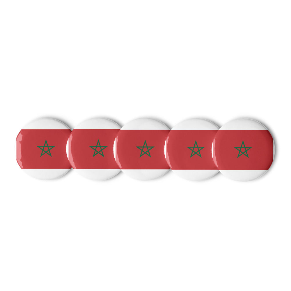 National Flag Buttons - Collection 2 Morocco button-225