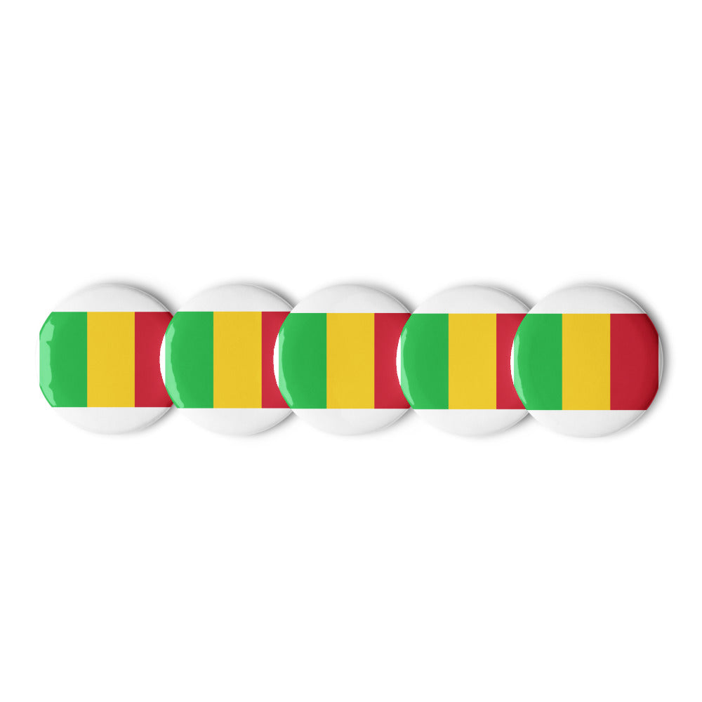 National Flag Buttons - Collection 2 Mali button-225
