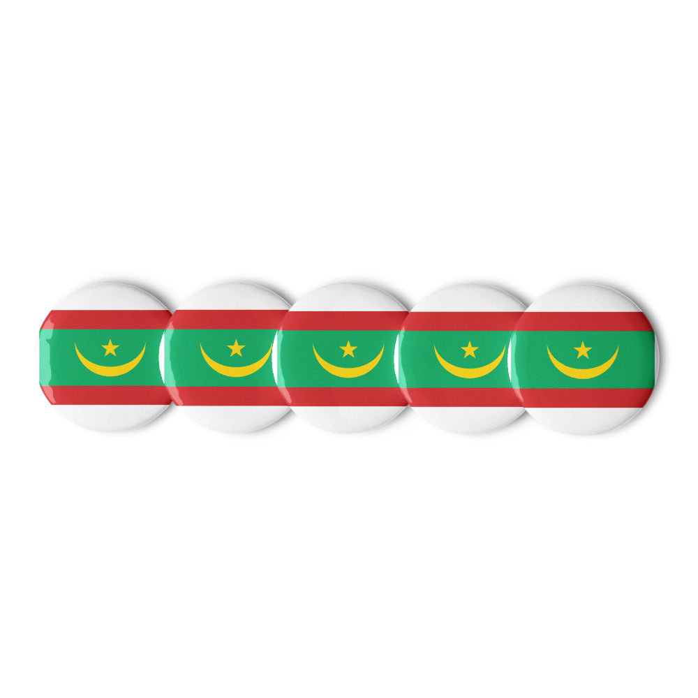 National Flag Buttons - Collection 2 Mauritania button-225
