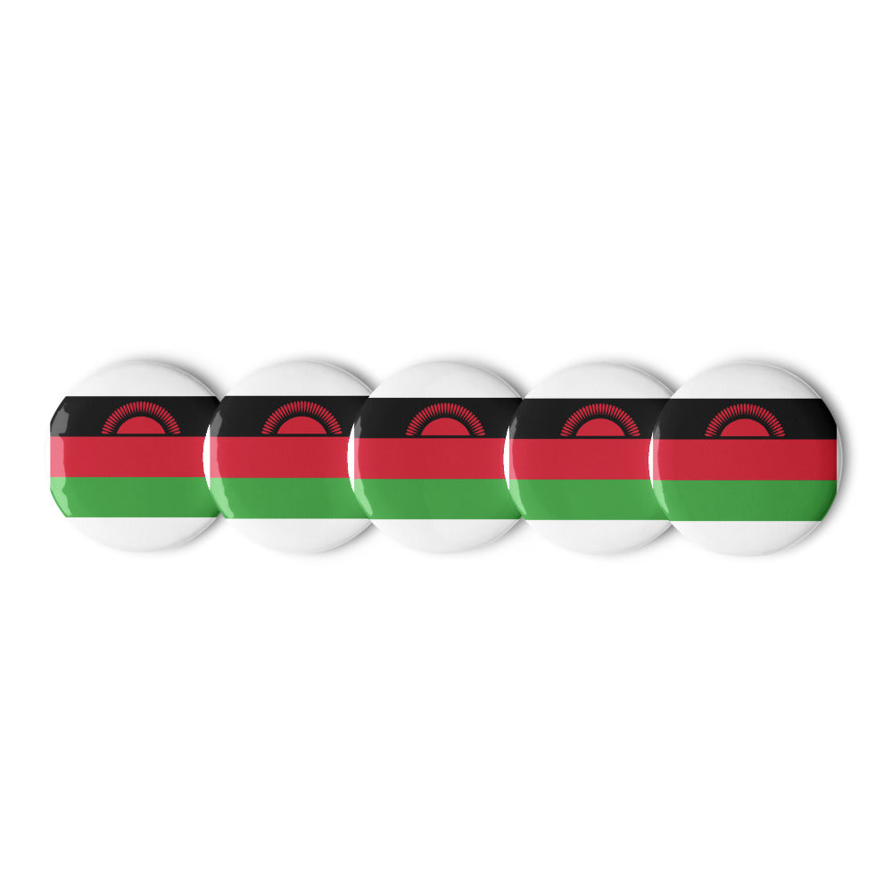 National Flag Buttons - Collection 2 Malawi button-225