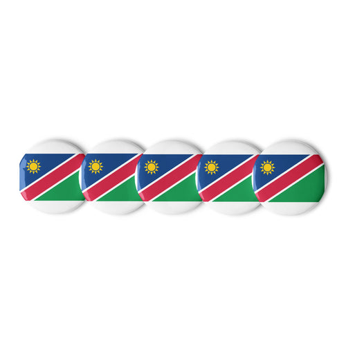 National Flag Buttons - Collection 2 Namibia / 2.25 / White