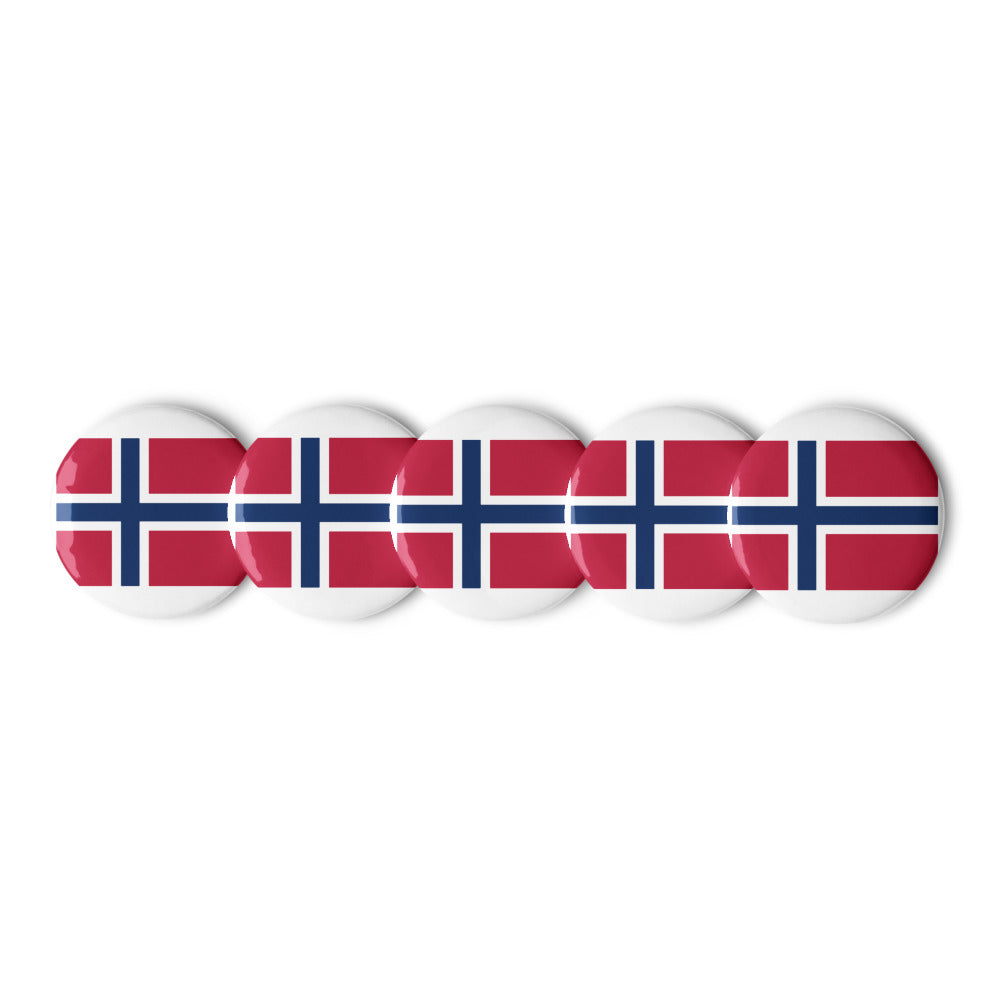 National Flag Buttons - Collection 2 Norway button-225