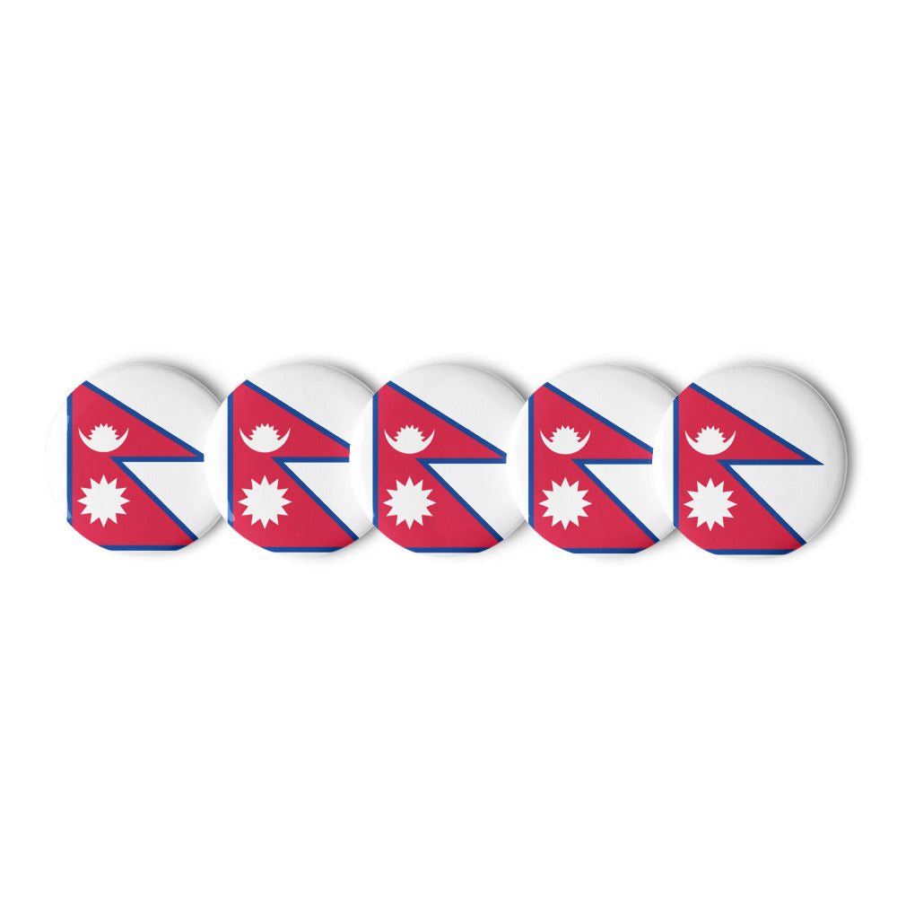 National Flag Buttons - Collection 2 Nepal button-225