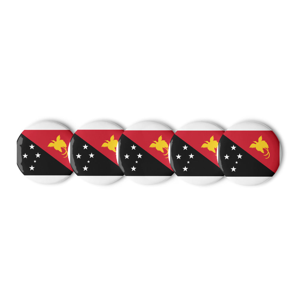 National Flag Buttons - Collection 2 Papua New Guinea button-225