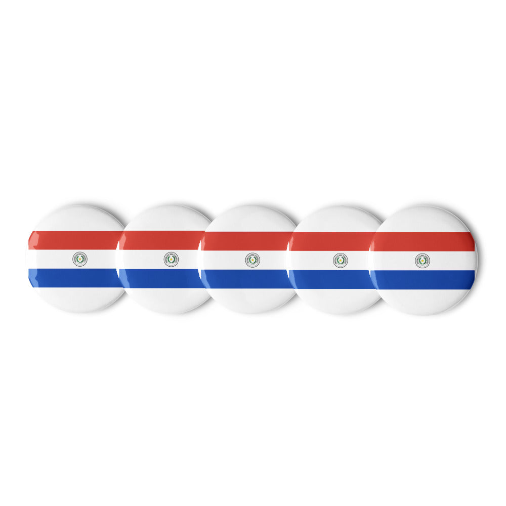National Flag Buttons - Collection 2 Paraguay button-225