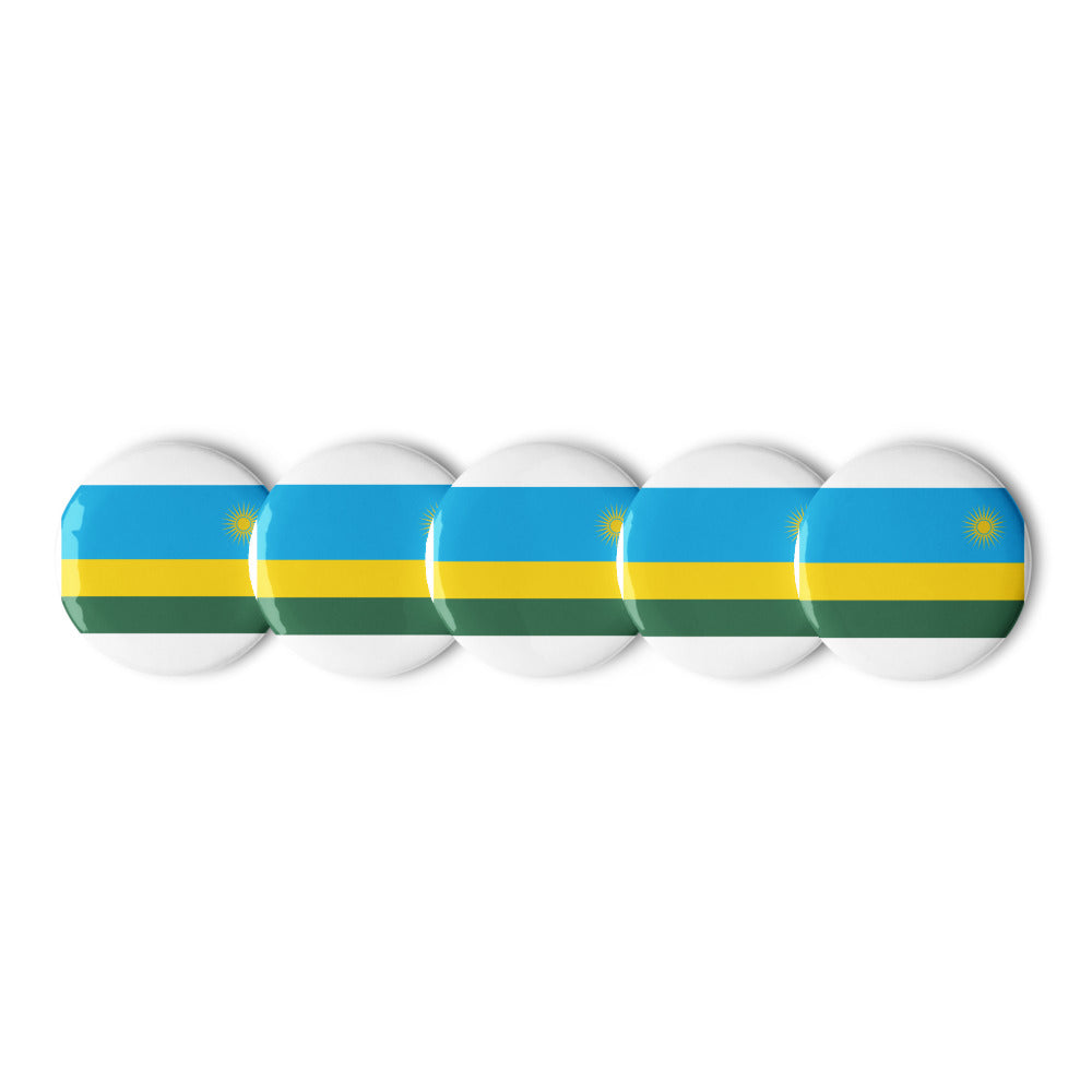 National Flag Buttons - Collection 2 Rwanda button-225