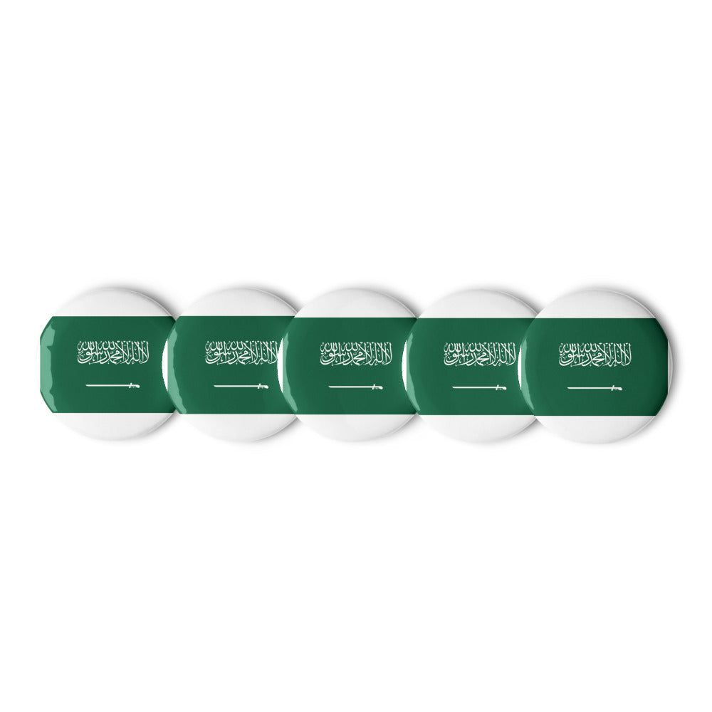 National Flag Buttons - Collection 2 Saudi Arabia button-225