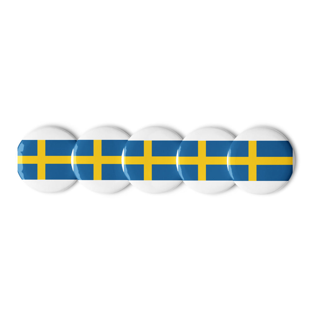 National Flag Buttons - Collection 2 Sweden button-225