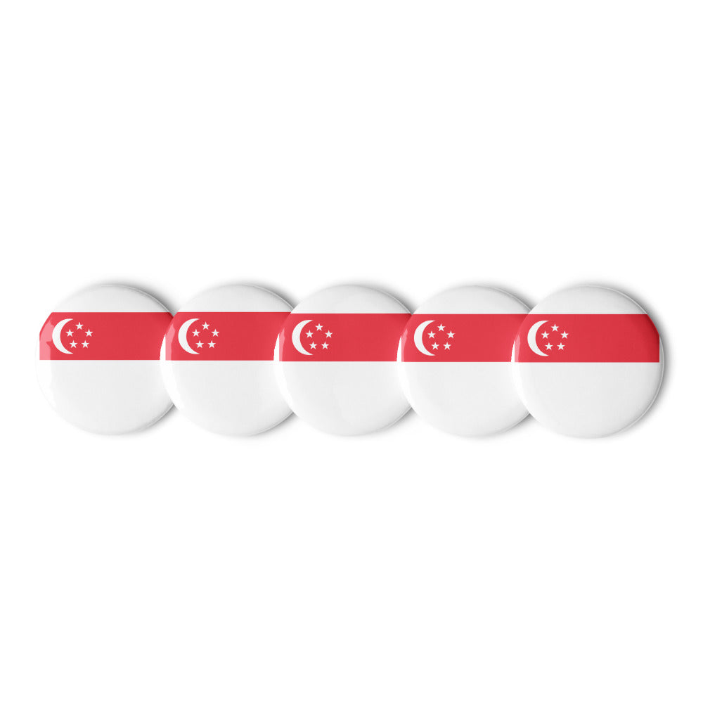 National Flag Buttons - Collection 2 Singapore button-225
