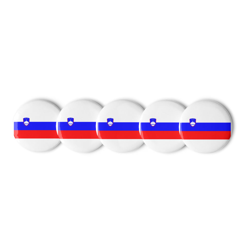 National Flag Buttons - Collection 2 Slovenia button-225
