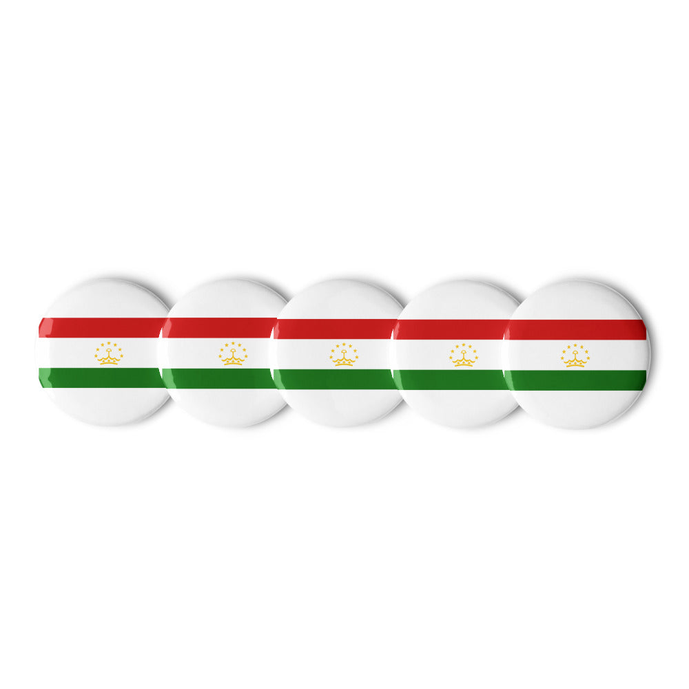 National Flag Buttons - Collection 2 Tajikistan button-225