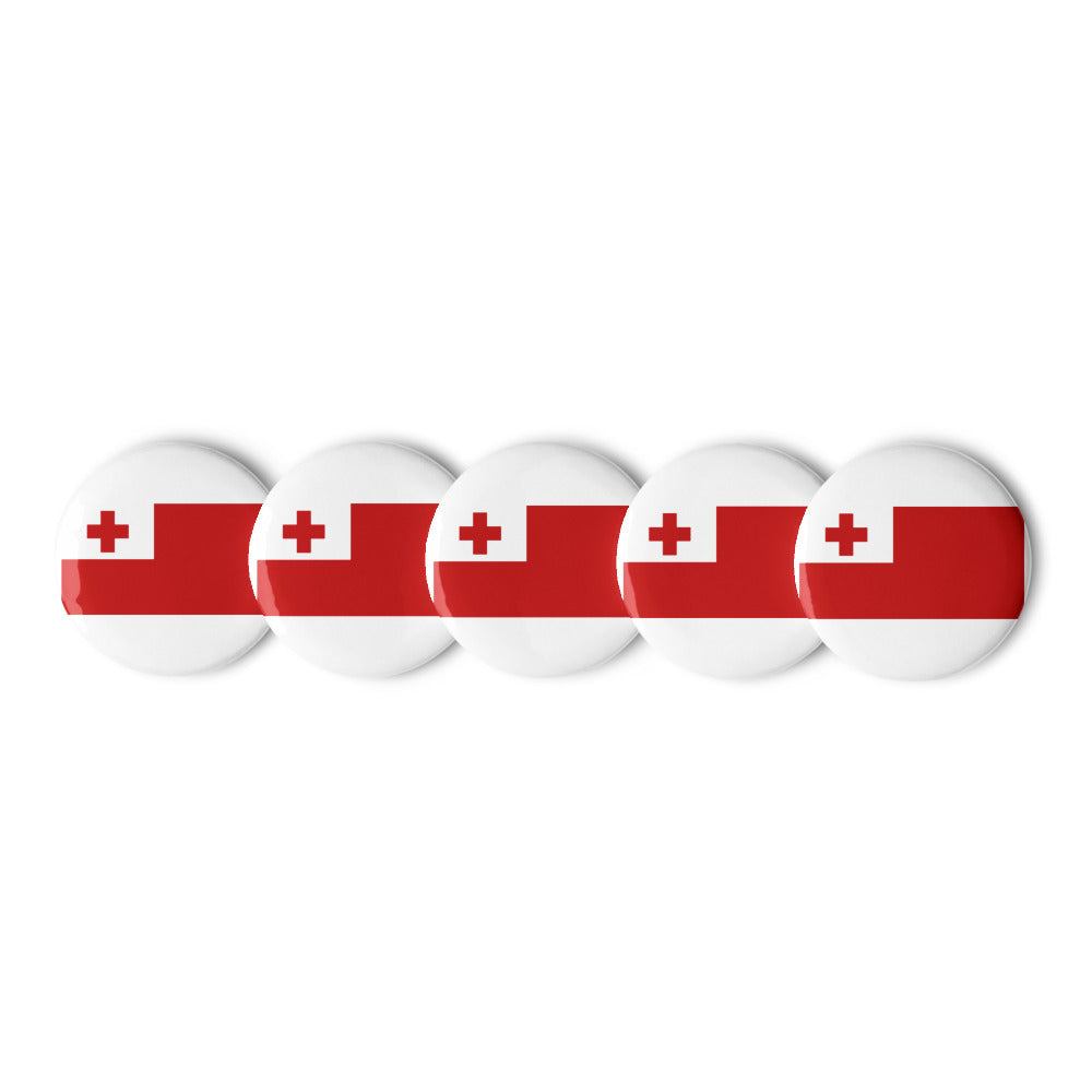 National Flag Buttons - Collection 2 Tonga button-225