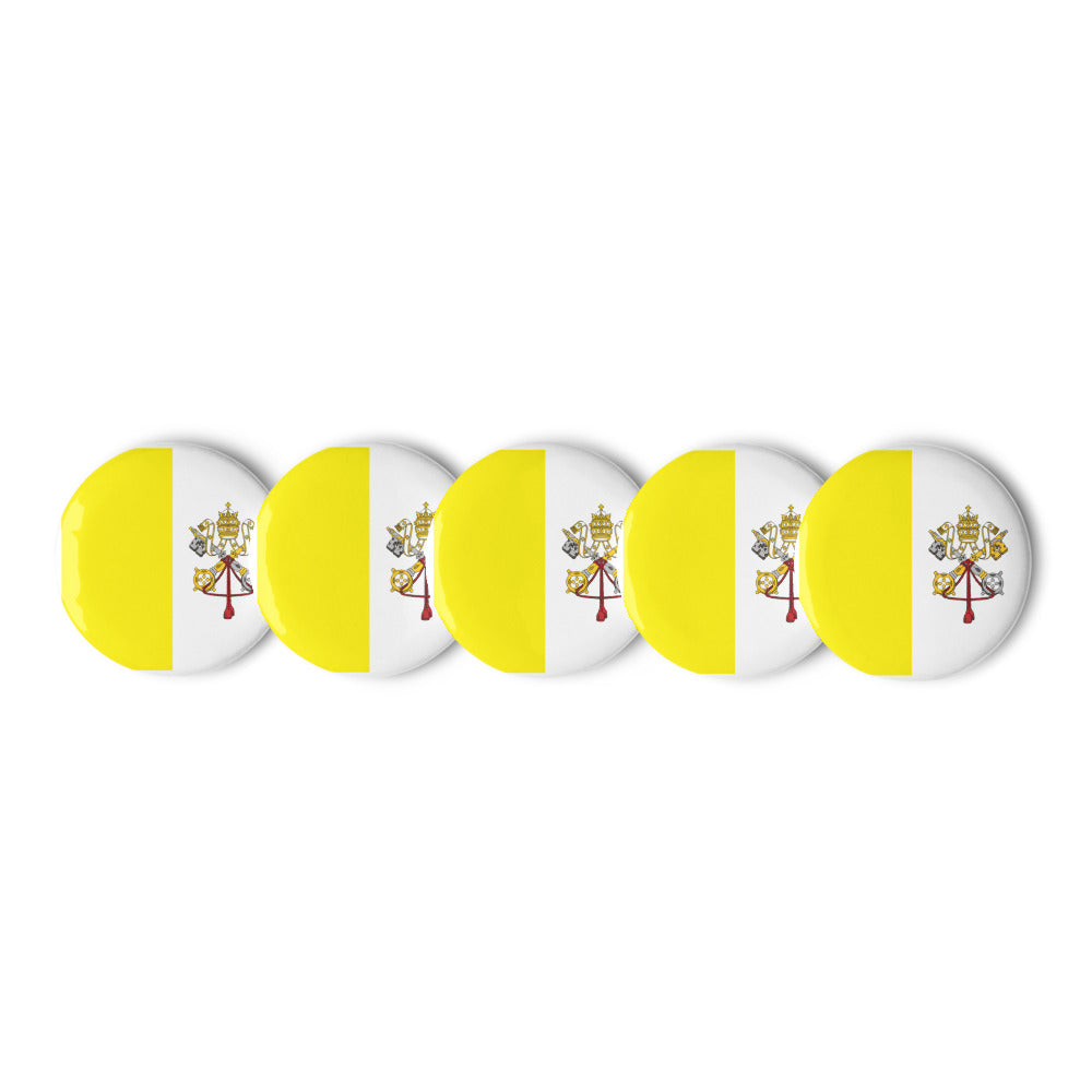 National Flag Buttons - Collection 2 Vatican City button-225