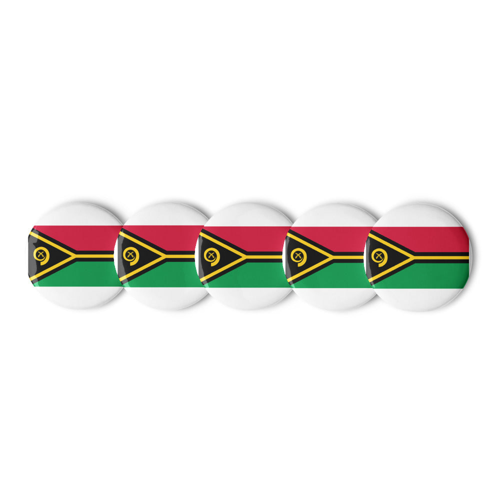 National Flag Buttons - Collection 2 Vanuatu button-225