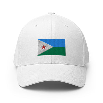 National Flag Caps - Collection 2 Djibouti / S/M / White