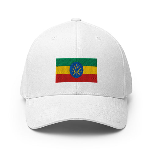 National Flag Caps - Collection 3 Ethiopia / S/M / White