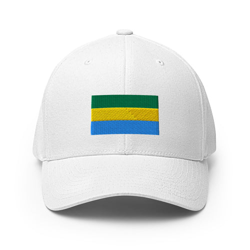 National Flag Caps - Collection 3 Gabon / S/M / White