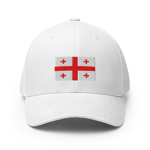 National Flag Caps - Collection 3 Georgia / S/M / White