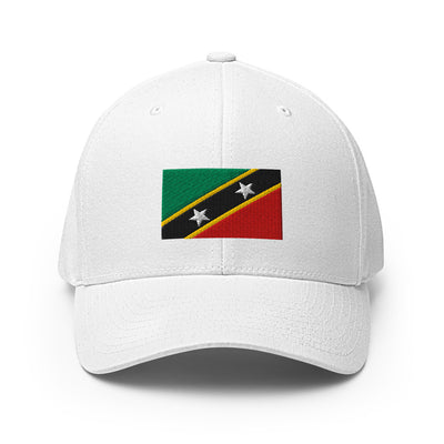 National Flag Caps - Collection 4 Saint Kitts and Nevis / S/M / White