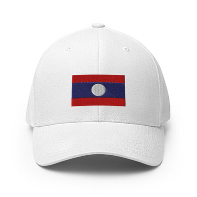 National Flag Caps - Collection 4 Laos / S/M / White