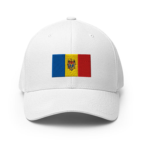 National Flag Caps - Collection 5 Moldova / S/M / White