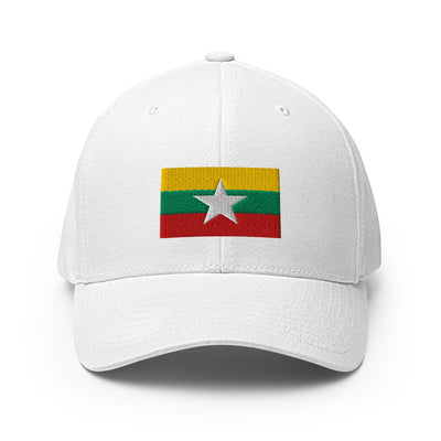 National Flag Caps - Collection 5 Myanmar / S/M / White