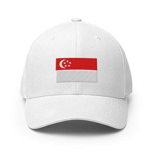 National Flag Caps - Collection 7 Singapore / S/M / White