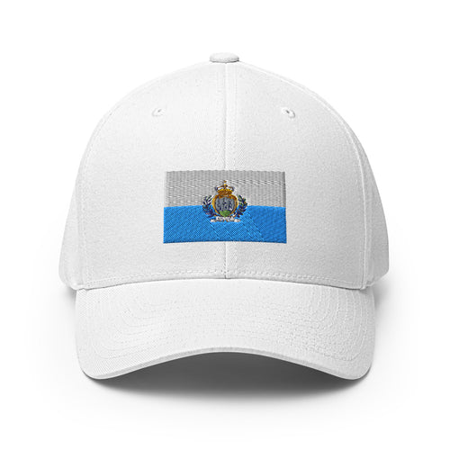 National Flag Caps - Collection 7 San Marino / S/M / White