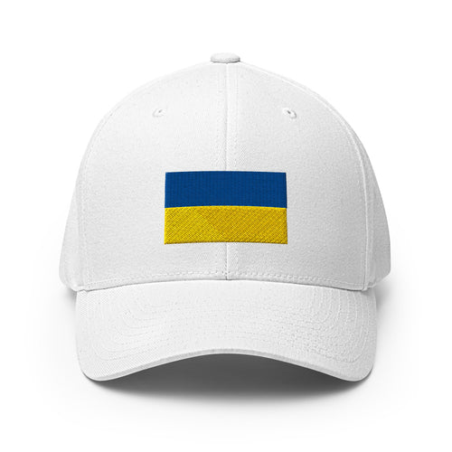 National Flag Caps - Collection 8 Ukraine / S/M / White