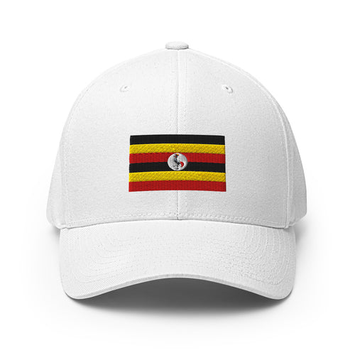National Flag Caps - Collection 8 Uganda / S/M / White