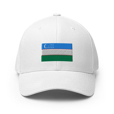 National Flag Caps - Collection 8 Uzbekistan / S/M / White