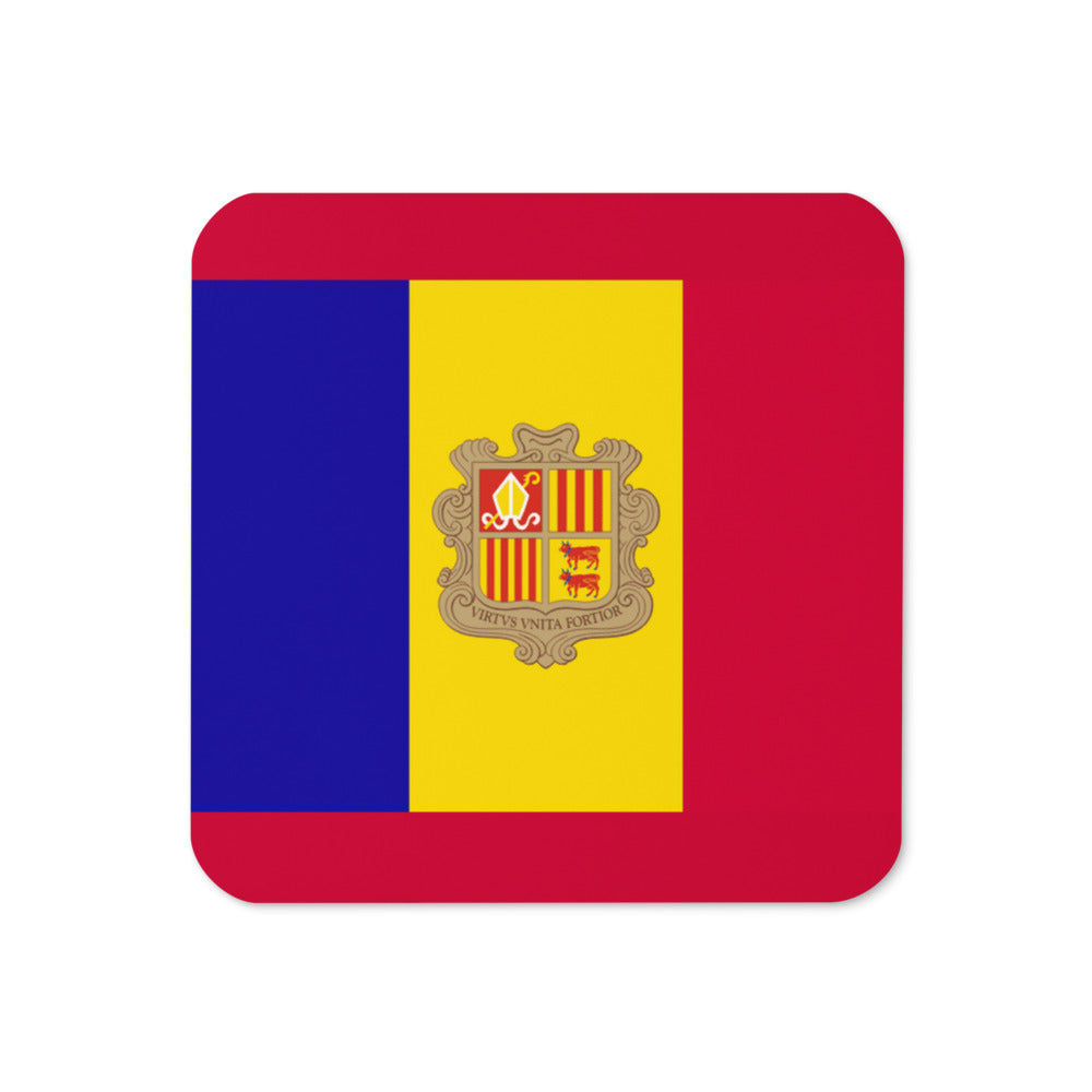 National Flag Coasters - Collection 1 Andorra coaster