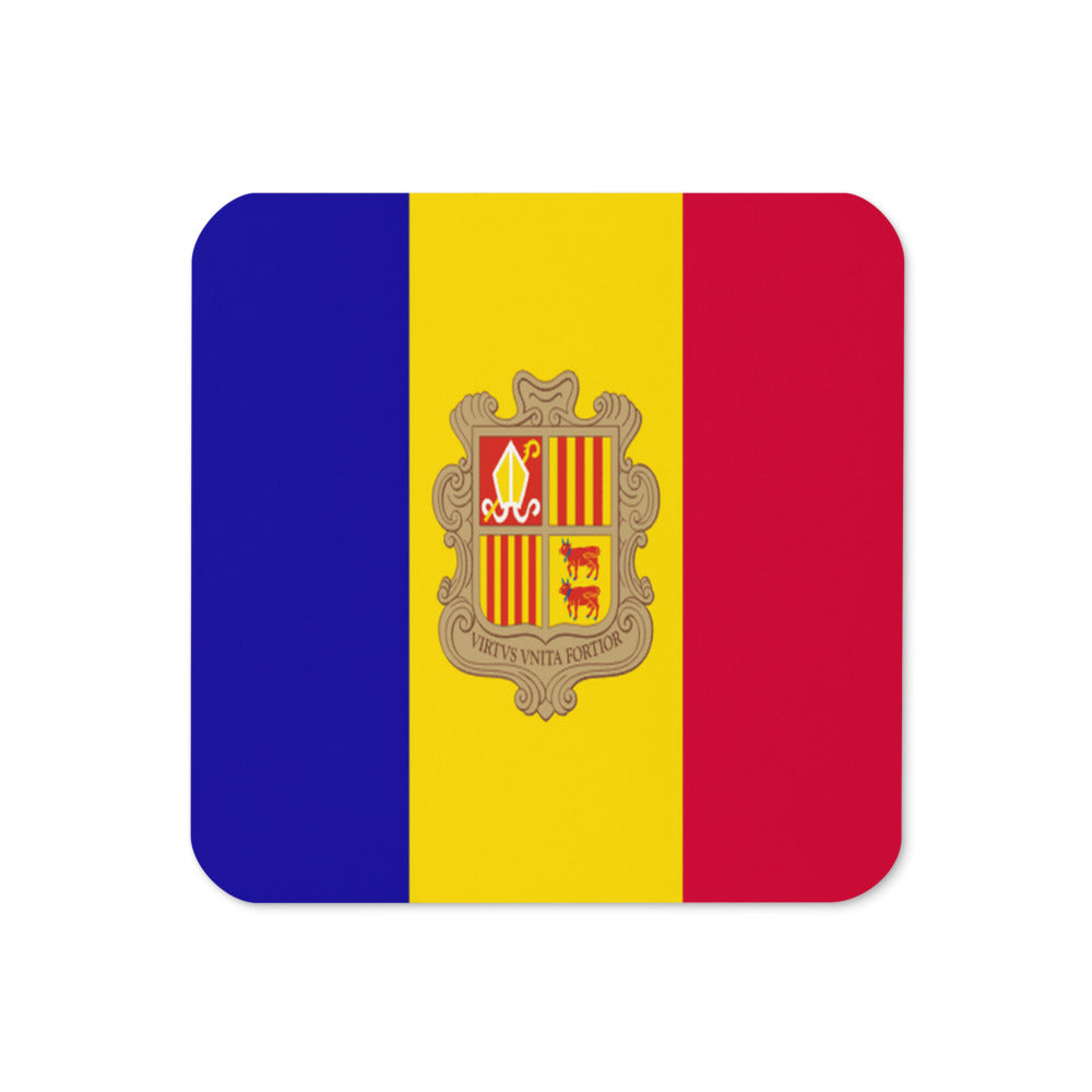 National Flag Coasters - Collection 1 Andorra coaster