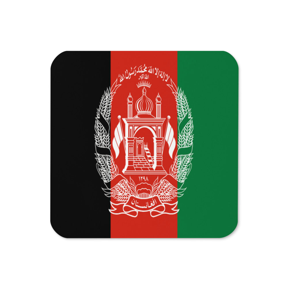 National Flag Coasters - Collection 1 Afghanistan coaster