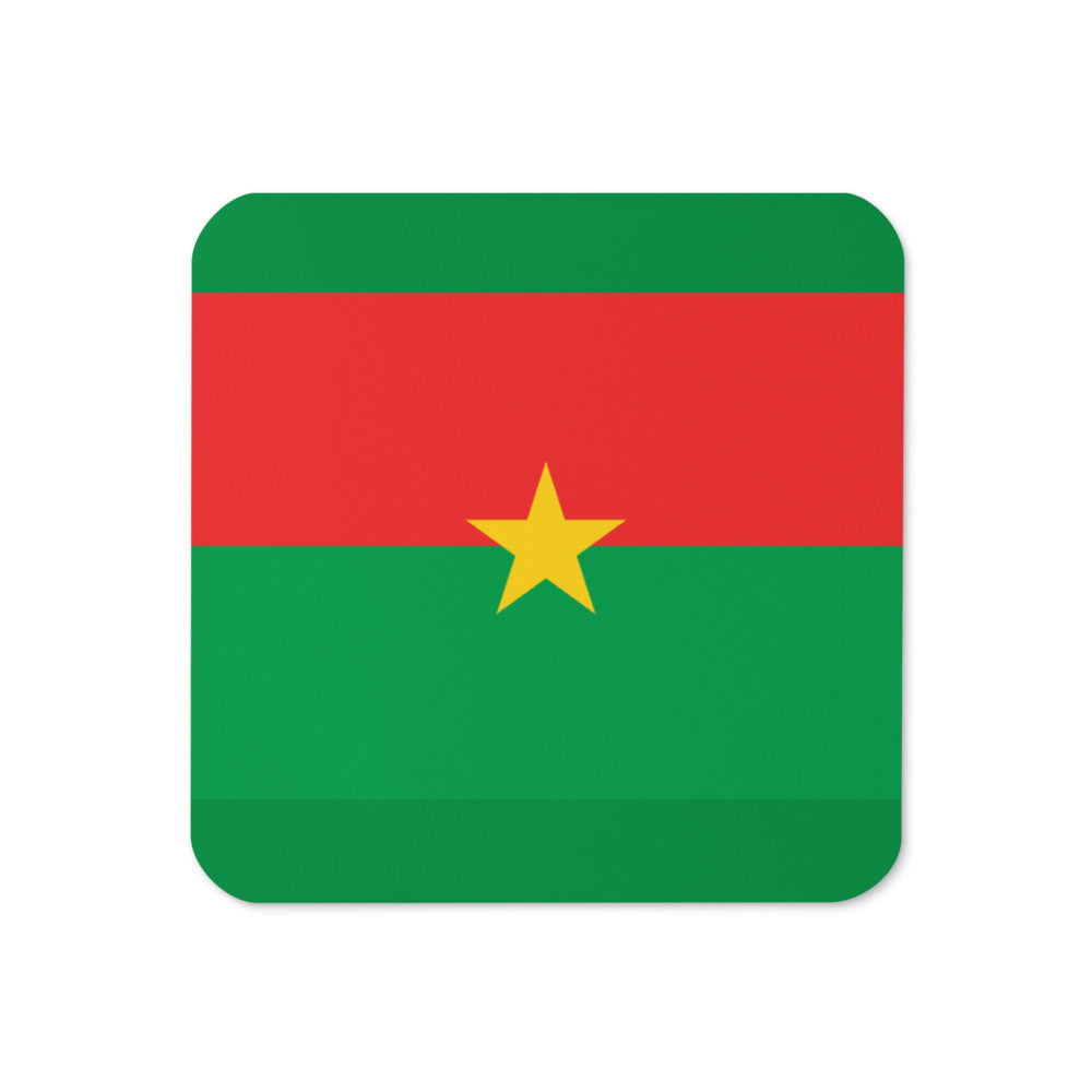 National Flag Coasters - Collection 1 Burkina Faso coaster