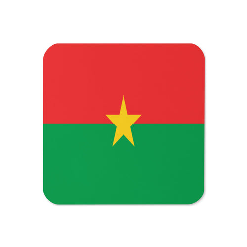 National Flag Coasters - Collection 1 Burkina Faso / 3.74x3.74