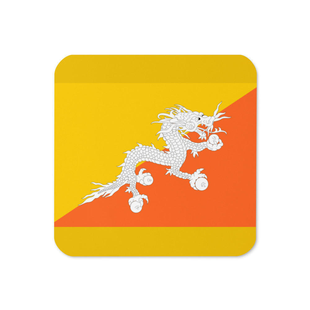National Flag Coasters - Collection 1 Bhutan coaster