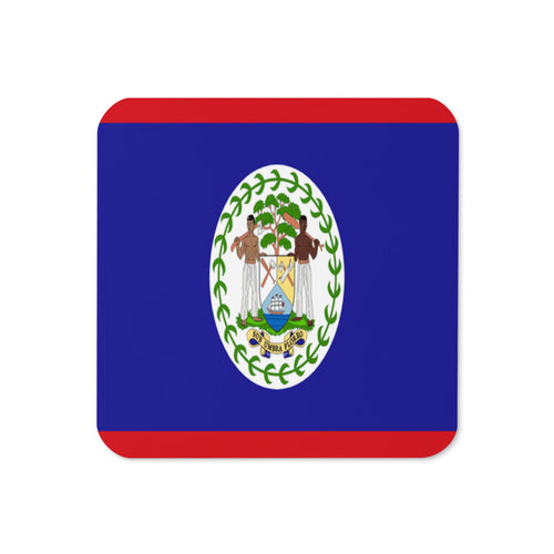 National Flag Coasters - Collection 1 Belize / 3.74x3.74
