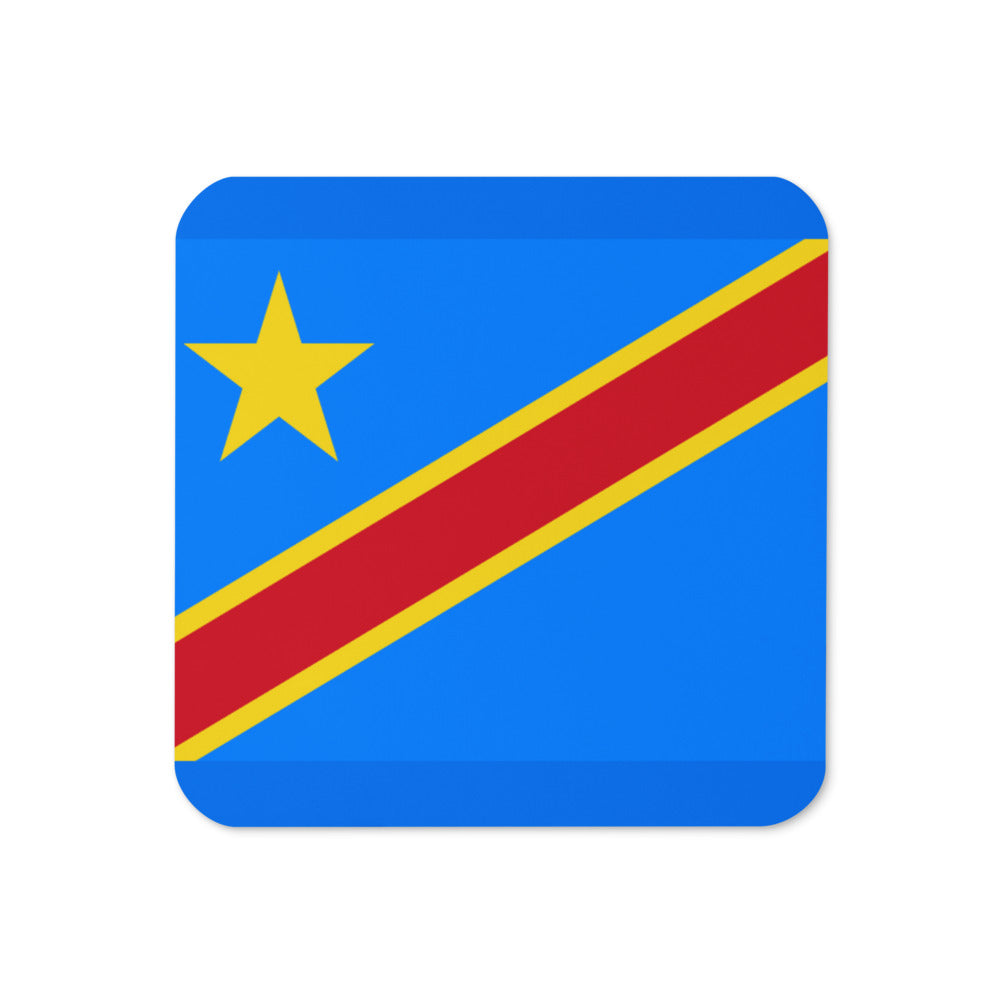 National Flag Coasters - Collection 1 Democratic Republic of the Congo coaster
